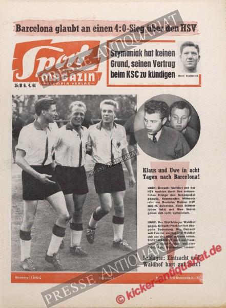 Sportmagazin Nr. 15B, 06.04.1961 bis 12.04.1961