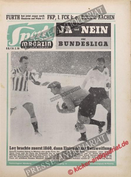 Sportmagazin Nr. 8A, 24.02.1958 bis 02.03.1958