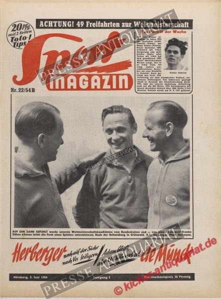 Sportmagazin Nr. 22B, 03.06.1954 bis 09.06.1954