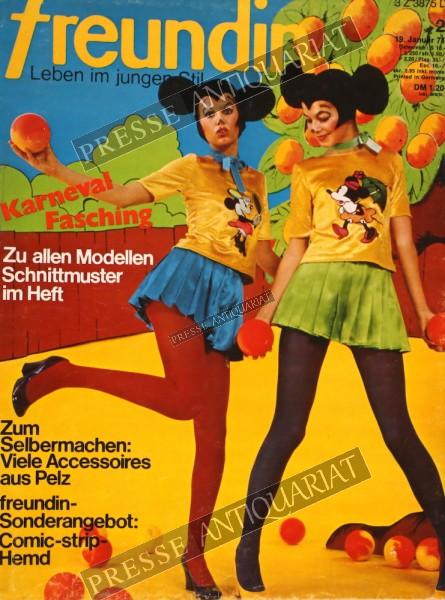 Freundin Modemagazin, 19.01.1971 bis 01.02.1971