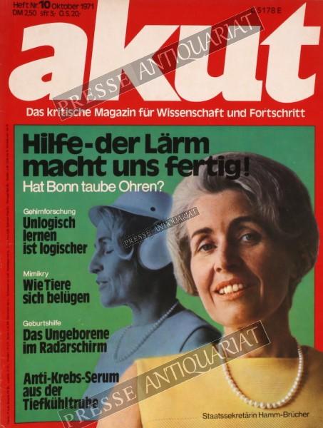 Wissenschaftsmagazin AKUT, 01.10.1971 bis 31.10.1971