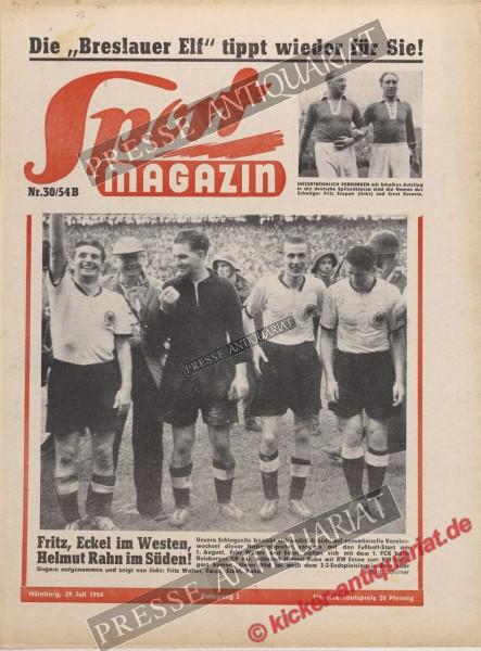 Sportmagazin Nr. 30B, 29.07.1954 bis 04.08.1954