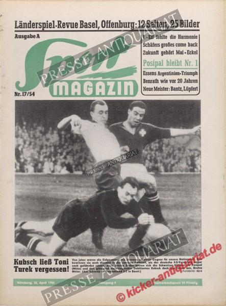 Sportmagazin Nr. 17A, 26.04.1954 bis 02.05.1954