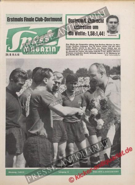 Sportmagazin Nr. 26A, 19.06.1961 bis 25.06.1961