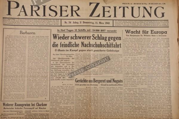 Pariser Zeitung, 11.03.1943