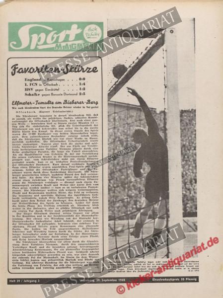 Sportmagazin Nr. 39, 29.09.1948 bis 05.10.1948