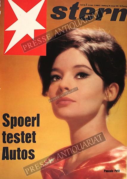 DER STERN 1961 mit Titelbild: Pascale Petit.