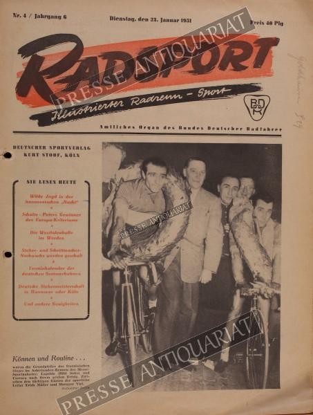 Radsport Illustrierte, 23.01.1951 bis 05.02.1951