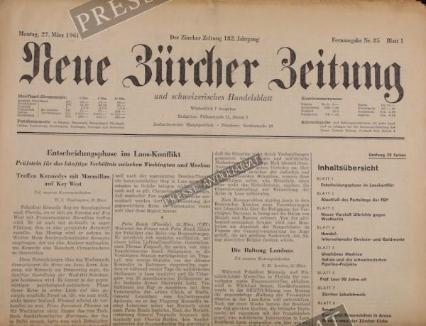 Neue Zürcher Zeitung, 27.03.1961