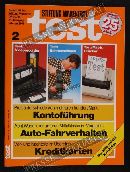 Test Zeitung der Stiftung Warentest, 01.02.1990 bis 28.02.1990