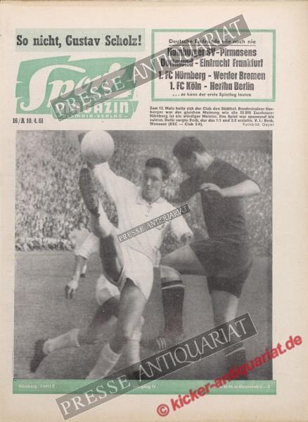 Sportmagazin Nr. 16A, 10.04.1961 bis 16.04.1961