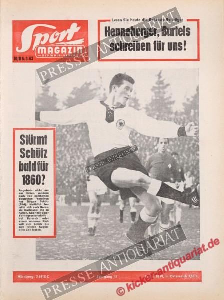 Sportmagazin Nr. 10B, 06.03.1963 bis 12.03.1963