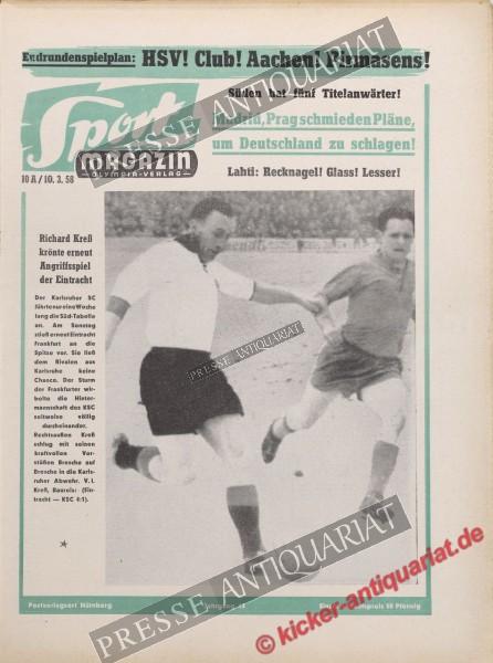 Sportmagazin Nr. 10A, 10.03.1958 bis 16.03.1958