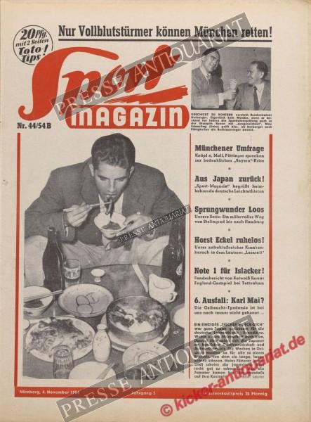 Sportmagazin Nr. 44B, 04.11.1954 bis 10.11.1954