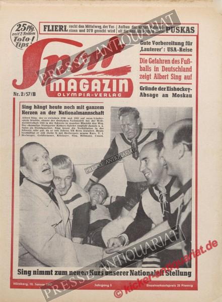 Sportmagazin Nr. 2B, 10.01.1957 bis 16.01.1957