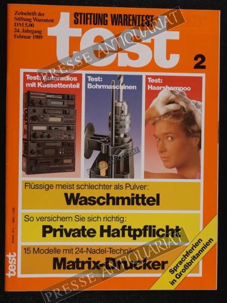 Test Zeitung der Stiftung Warentest, 01.02.1989 bis 28.02.1989