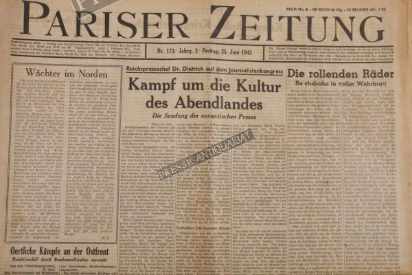 Pariser Zeitung, 25.06.1943