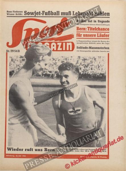 Sportmagazin Nr. 29B, 22.07.1954 bis 28.07.1954