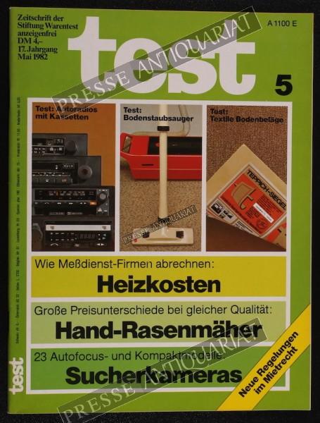 Test Zeitung der Stiftung Warentest, 01.05.1982 bis 31.05.1982