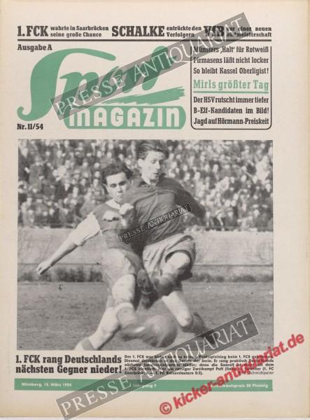 Sportmagazin Nr. 11A, 15.03.1954 bis 21.03.1954