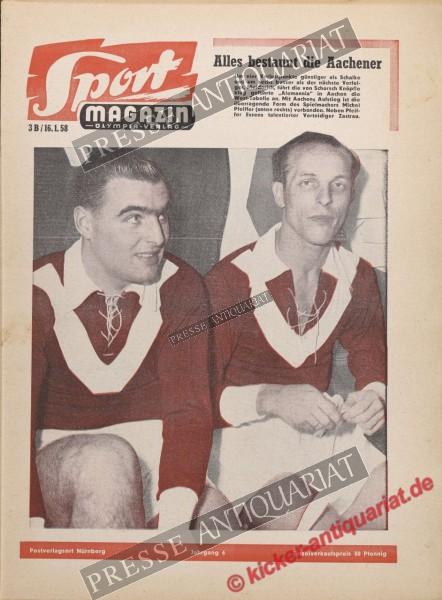 Sportmagazin Nr. 3B, 16.01.1958 bis 22.01.1958